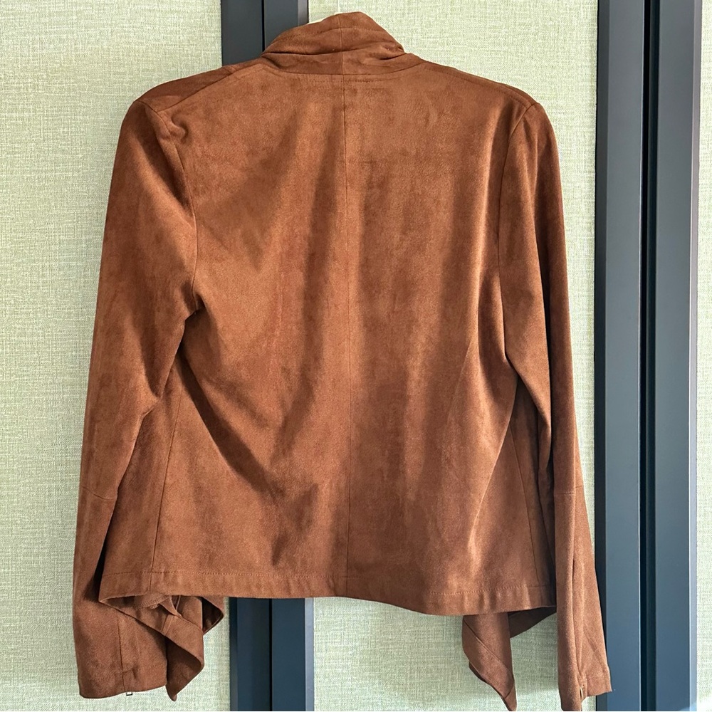 REVOLVE x cupcakes & cashmere Slouchy Soft Suede Moto Jacket Blazer, NWT, Size S - Picture 3 of 5